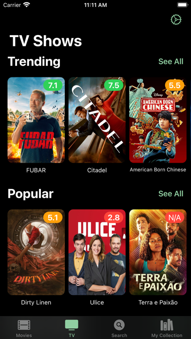 The Movie App, Movies, TV Show Screenshot