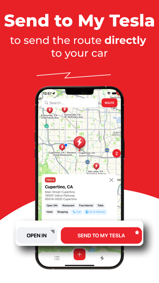 #4. Supercharger map for Tesla (iOS) 由: yohan teixeira