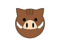 boar ball sticker