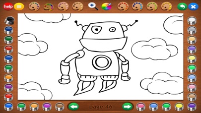 Coloring Robots Screenshot