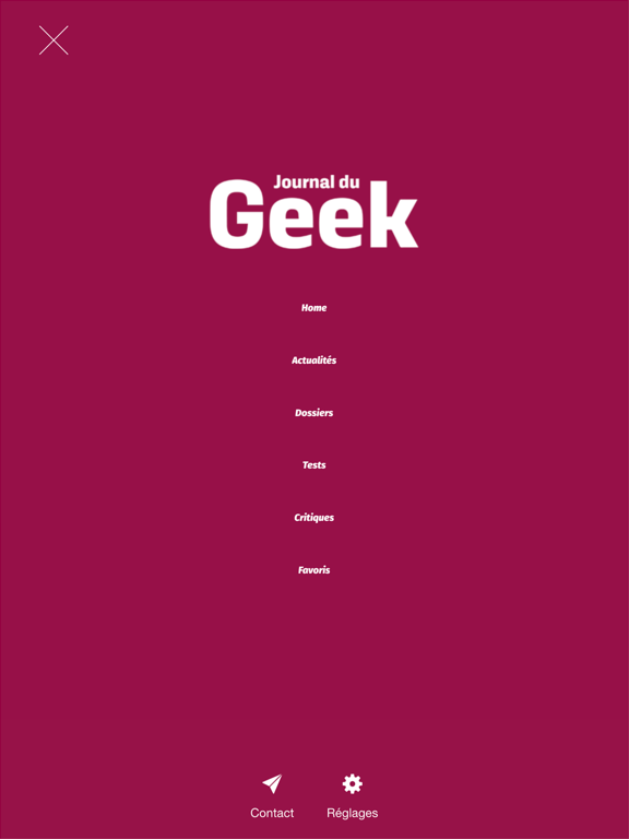 Journal du Geek iPad screenshot 3 - News app