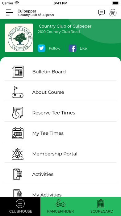 Screenshot #1 pour Country Club of Culpeper