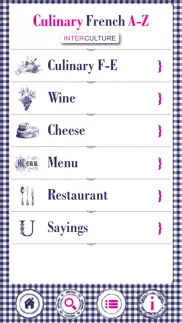 culinary french a-z iphone screenshot 1