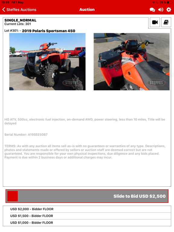 Steffes Bidding App
