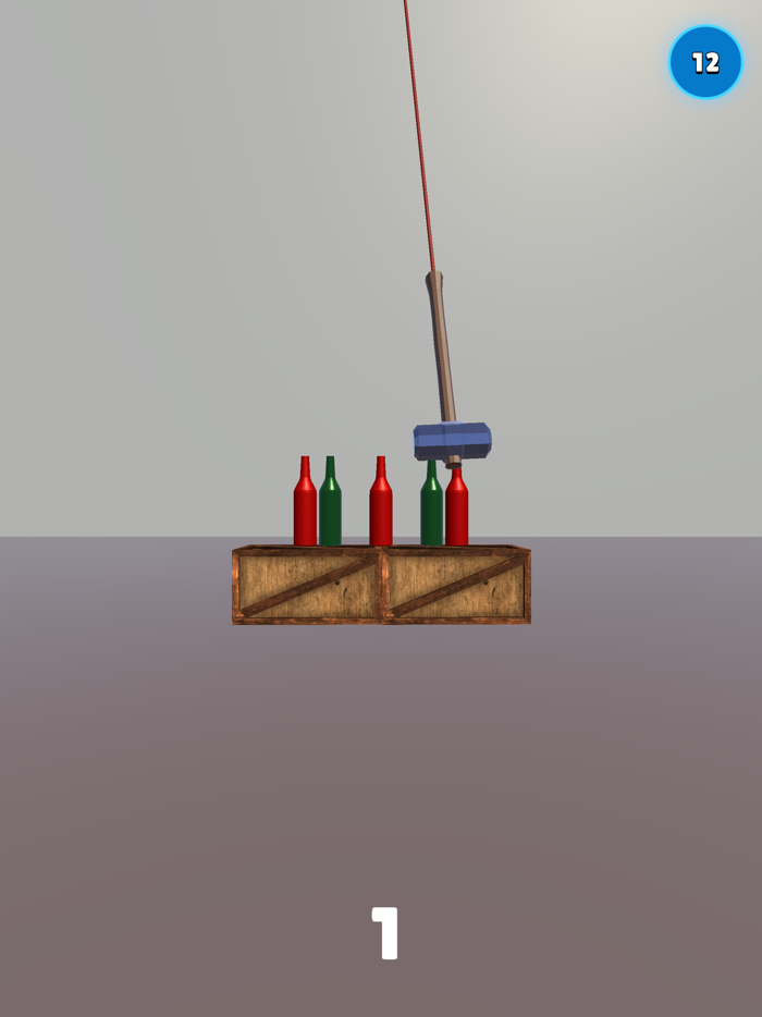 Bottle Breaking with Hammer