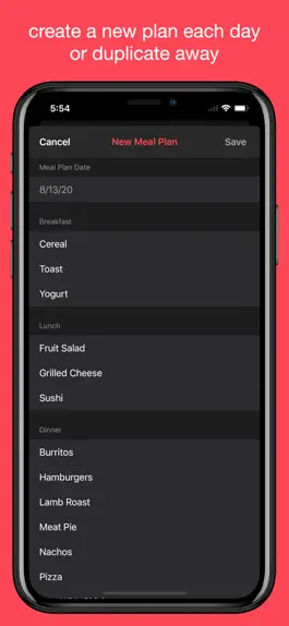 Game screenshot My Meal Plan apk