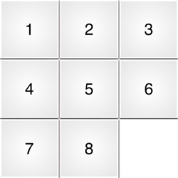 Numbers Slider Puzzles