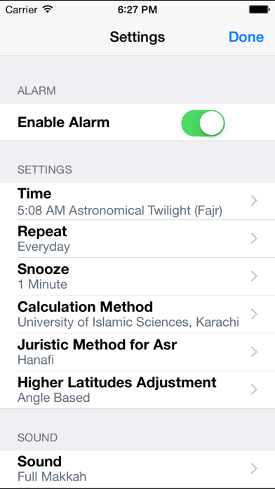 Screenshot #3 pour Muslim Alarm - Full Azan Clock
