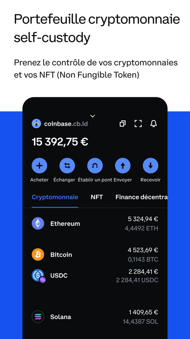 Screenshot #1 pour Coinbase Wallet: NFT et crypto