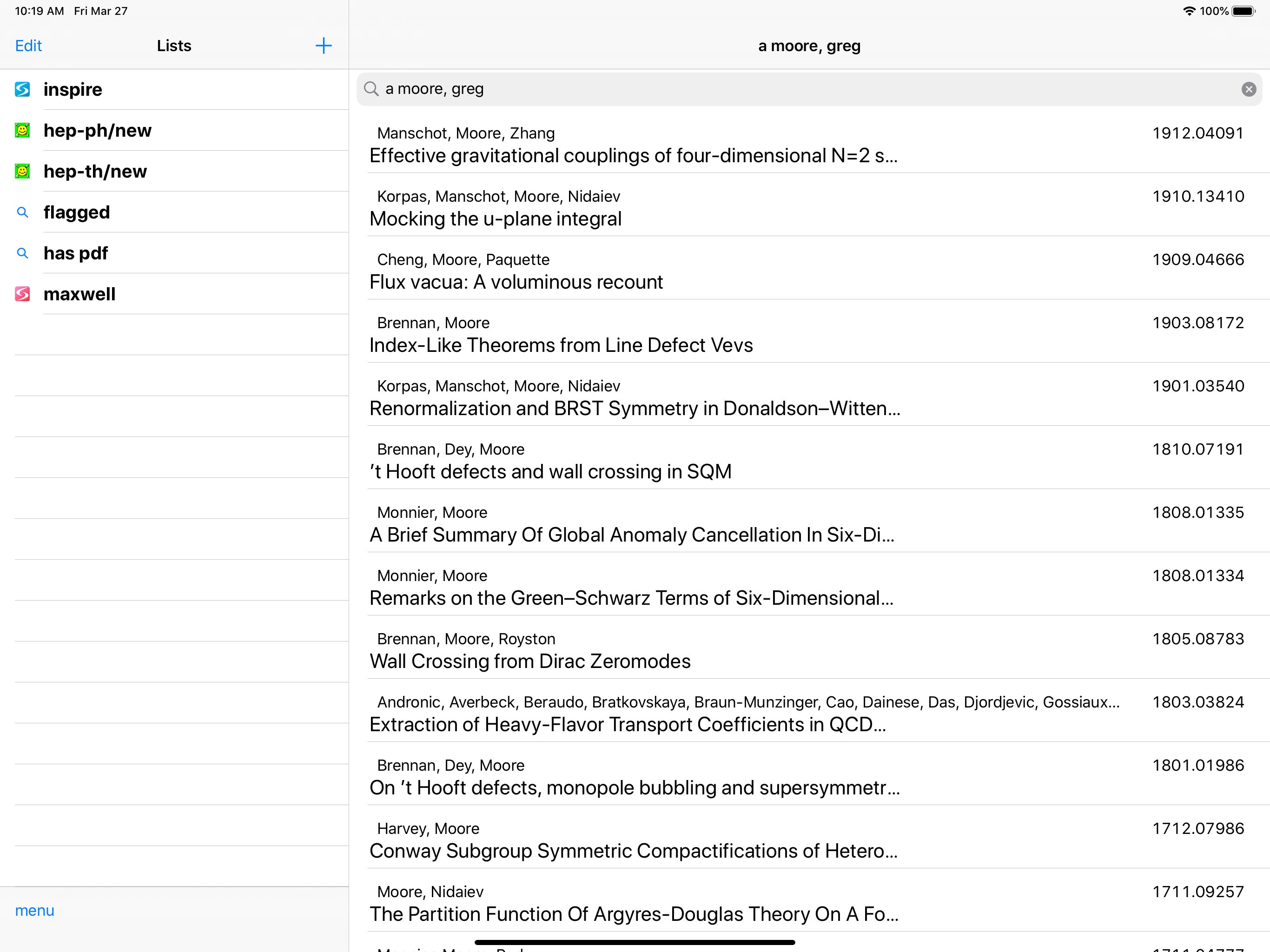 inspire hep browser screenshot 5