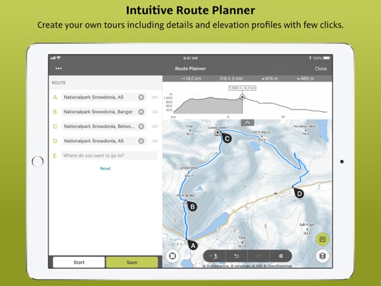 Outdooractive: navigatie GPS iPad app afbeelding 2