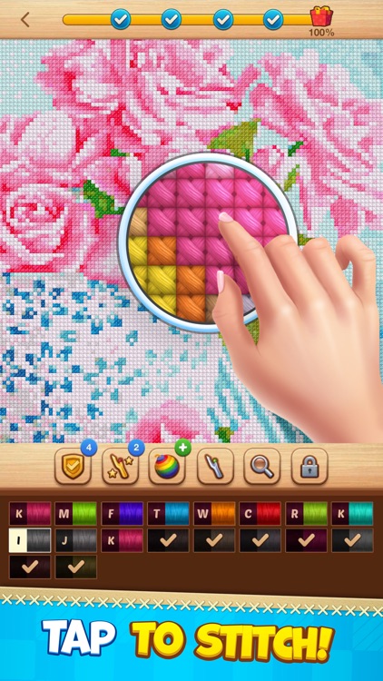 Cross-Stitch: Coloring Book