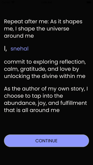 Echoes Affirmations Screenshot