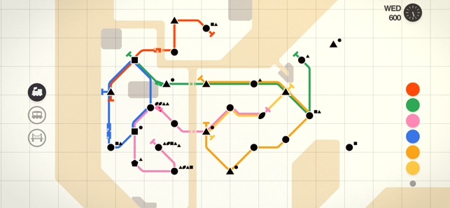 Екранна снимка на Mini Metro