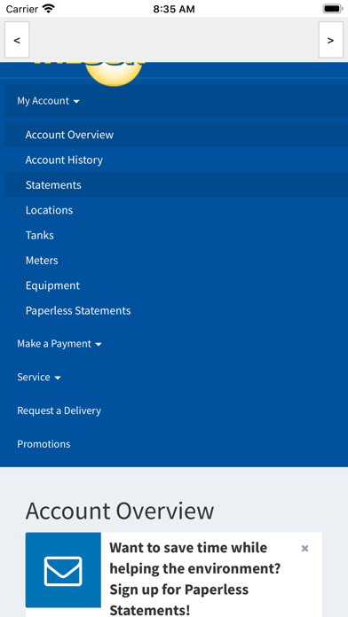 Wilson Oil & Propane Screenshot