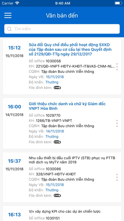 EOffice Tập Đoàn VNPT