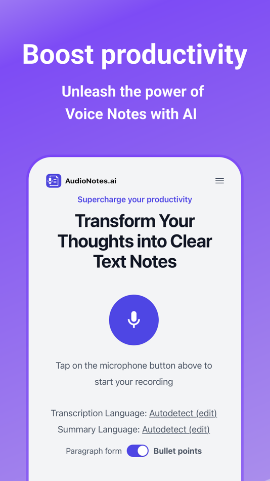 AudioNotes: Speech To Text - 1.1 - (iOS)