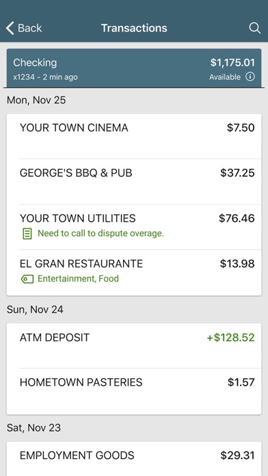 Vantage Bank Anywhere Screenshot