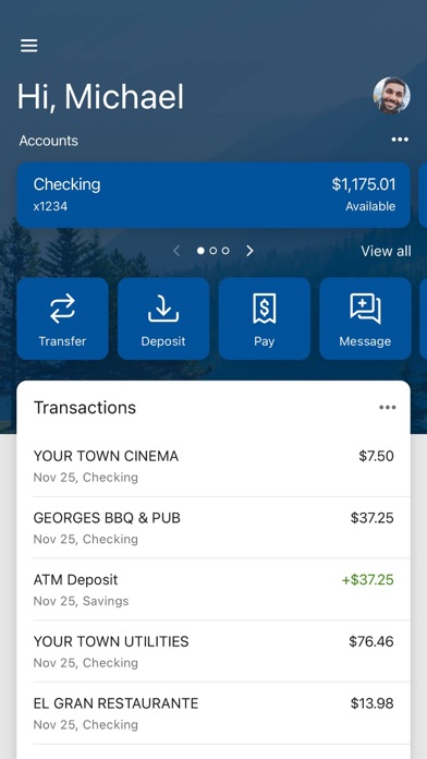 Coulee Bank Screenshot