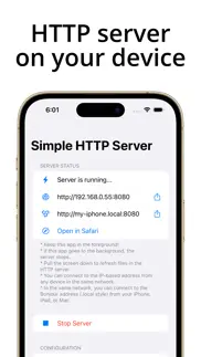 simple server: http server iphone screenshot 2