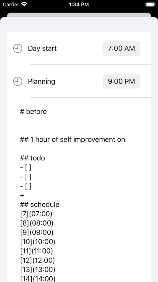 #3. Markdown Planner (iOS) Podle: Steven Diviney