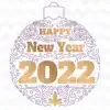 Happy New Year 2022 - Animated contact information