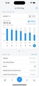 OmniLog: Weight Tracker screenshot #1 for iPhone