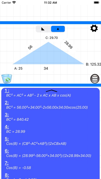 Triangle & Angle calculator screenshot-4