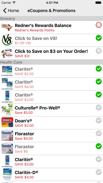 Redner's Rewards Screenshot