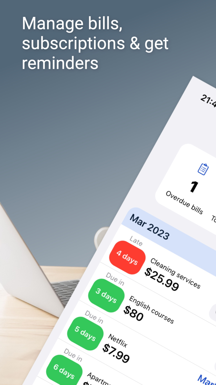 Bill Organizer and Tracker