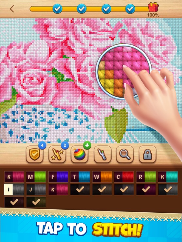 Cross-Stitch: Coloring Book screenshot 6