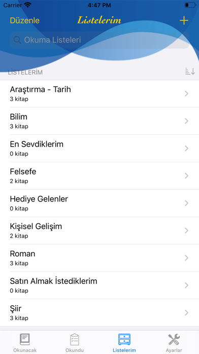 Kitaplarım Screenshot