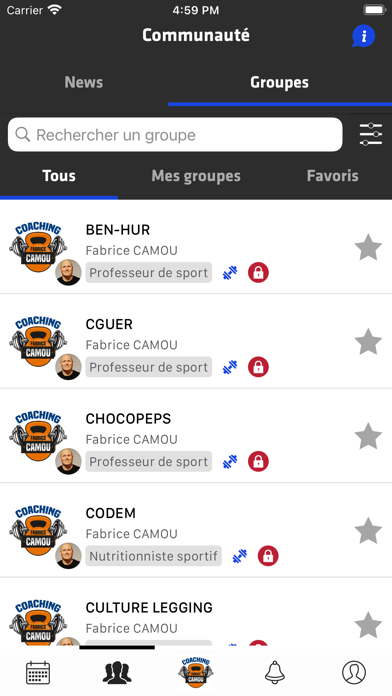 COACHING FABRICE CAMOU Screenshot