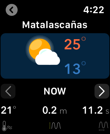 Screenshot #13 for iPlaya. Beach weather forecast