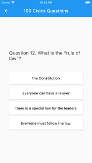 u.s. citizenship test audio iphone screenshot 3