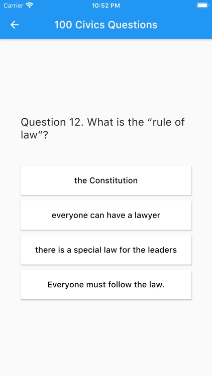 U.S. Citizenship Test Audio