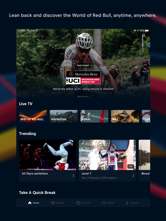 Screenshot #4 pour Red Bull TV : sport en direct