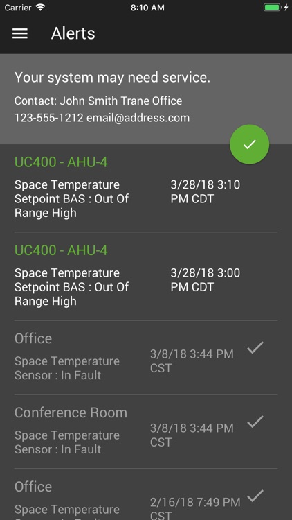 Trane BAS Occupant screenshot-3