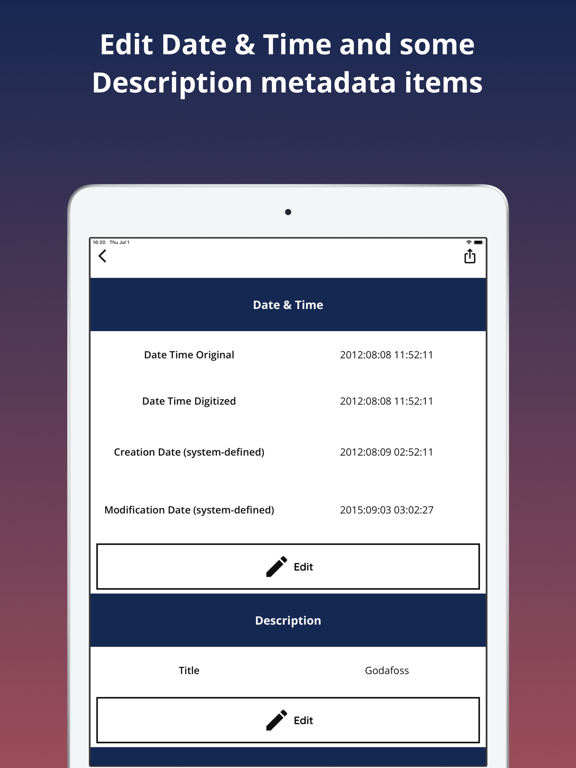 Screenshot #5 pour Photo Metadata Inspector