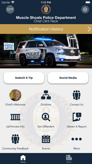 Muscle Shoals Police Dept Screenshot