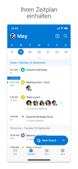 Microsoft Outlook im App Store