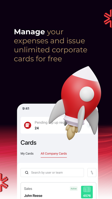 Validus Business Account Screenshot