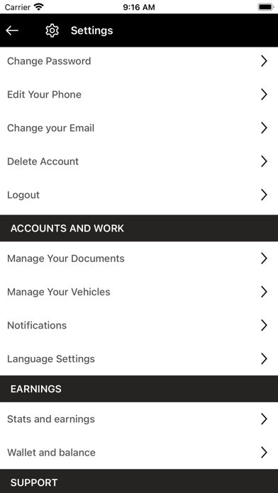 FastTrip Provider Screenshot