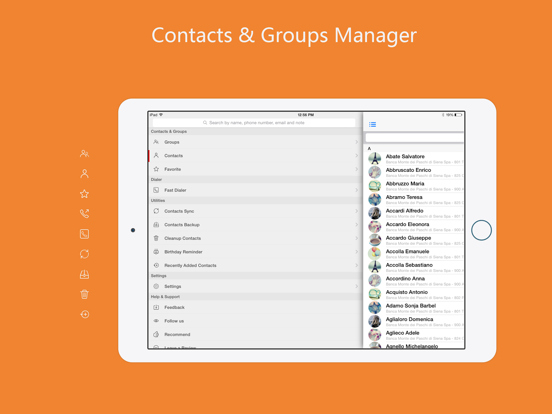 Screenshot #4 pour aContacts - Contacts Manager