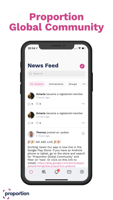 Proportion Global Community Screenshot