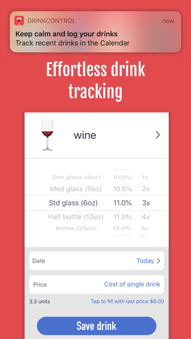 DrinkControl: Alcohol Tracker Screenshot