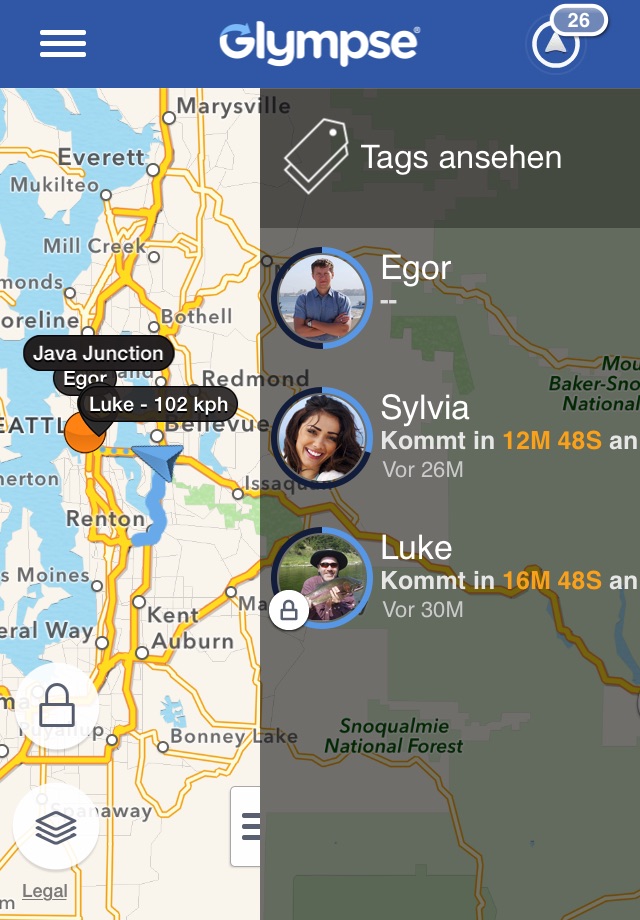 Glympse -Share your location screenshot 2