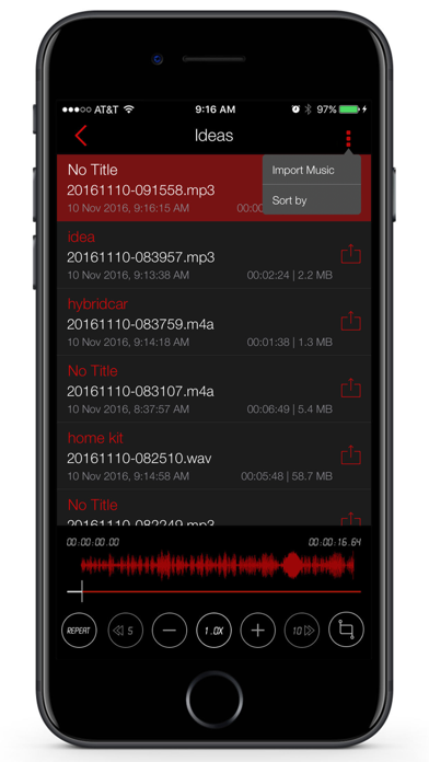 Screenshot #3 pour Enregistreur vocal - AVR PRO