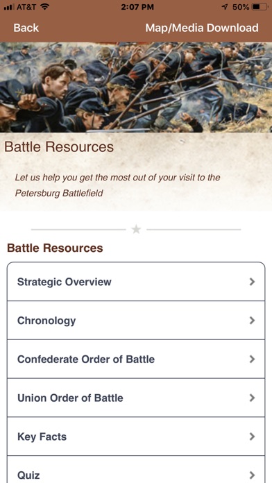 Petersburg Battle App Screenshot