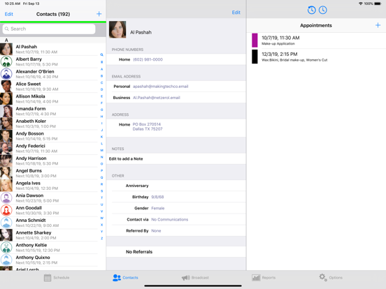 EmberCRM iPad screenshot 6 - Business app